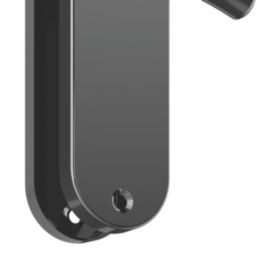 Cooke & Lewis Bourne Fire Rated Latch Lever on Backplate Handle Pair Polished / Black Nickel