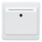 Knightsbridge Curved Edge 32A Key Card Switch White