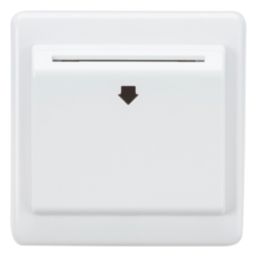 Knightsbridge Curved Edge 32A Key Card Switch White