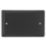 Varilight  2-Gang Blanking Plate Georgian Black