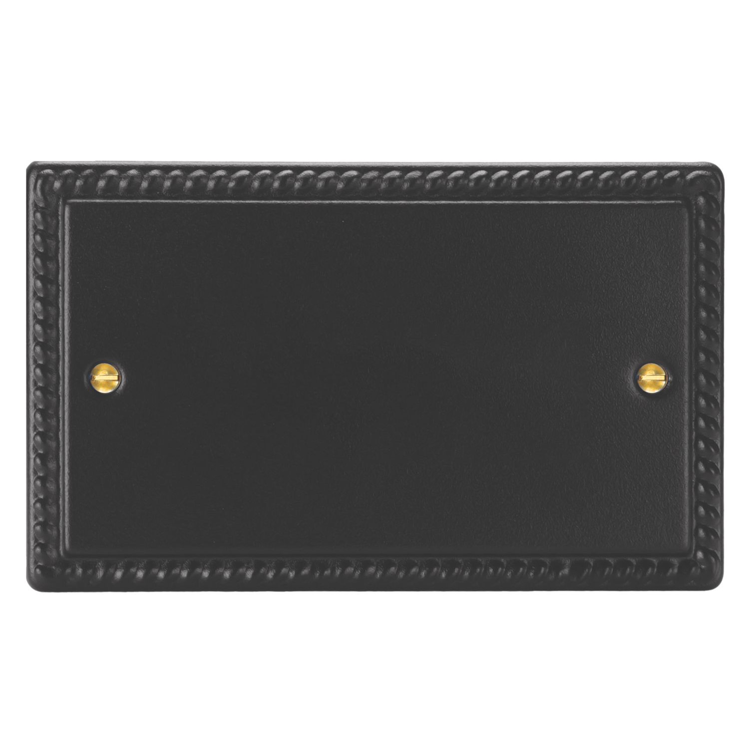 Varilight 2-Gang Blanking Plate Georgian Black (226EA)