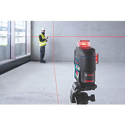 Bosch GLL 3-80 C Red Self-Levelling Multi-Line Laser Level with Case