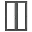 Crystal  Anthracite Grey uPVC French Door Set 2055mm x 1490mm