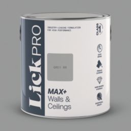 LickPro Max+ 2.5Ltr Grey 06 Eggshell Emulsion  Paint