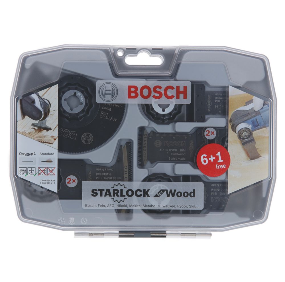 Bosch Multi Material Cutting Blade Set 7 Pcs Screwfix