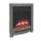 Be Modern Ember Black Nickel Remote Control Inset Electric Fire 510mm x 172mm x 612mm