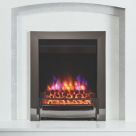 Be Modern Ember Black Nickel Remote Control Inset Electric Fire 510mm x 172mm x 612mm