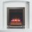 Be Modern Ember Black Nickel Remote Control Inset Electric Fire 510mm x 172mm x 612mm