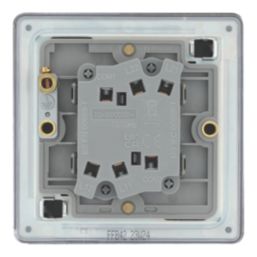LAP  20A 16AX 2-Gang 2-Way Switch  Matt Black with Colour-Matched Inserts