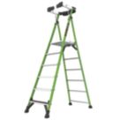 Little Giant Fibreglass 2.57m 6 Step Platform Step Ladder