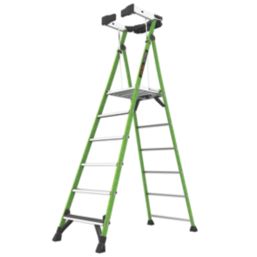 Little Giant Fibreglass 2.57m 6 Step Platform Step Ladder