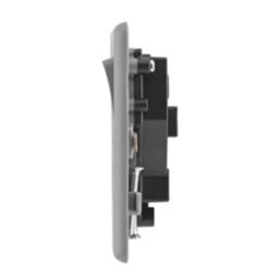 Arlec  13A 1-Gang SP Switched Socket Grey  with Colour-Matched Inserts