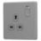 Arlec  13A 1-Gang SP Switched Socket Grey  with Colour-Matched Inserts