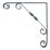 Essentials Ornamental Scroll Shelf Brackets Granite 250mm x 250mm 10 Pack
