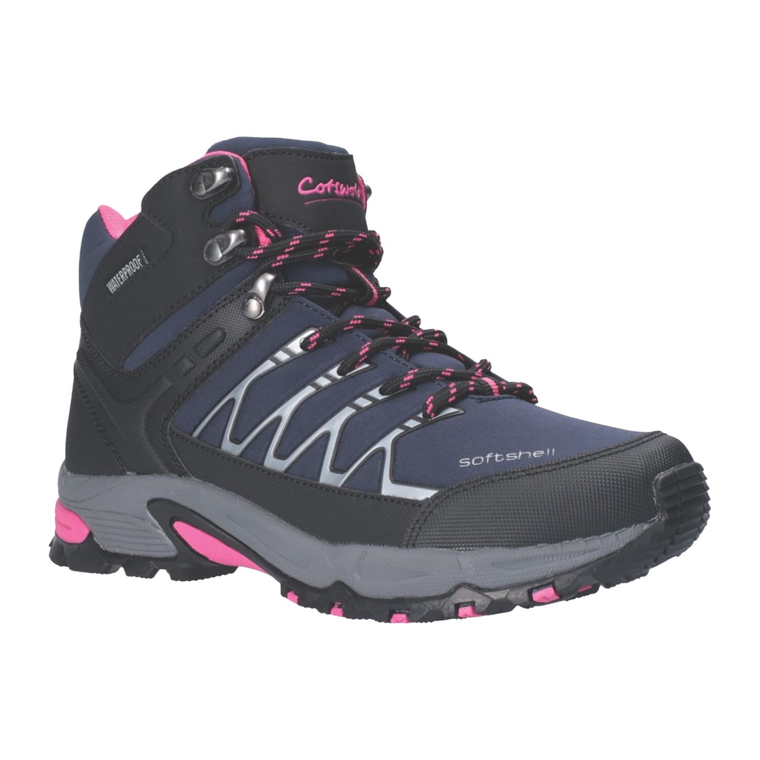 Cotswold Abbeydale Mid Hiker Size 3 Womens Navy Waterproof Non Safety Work Boots (226XL)