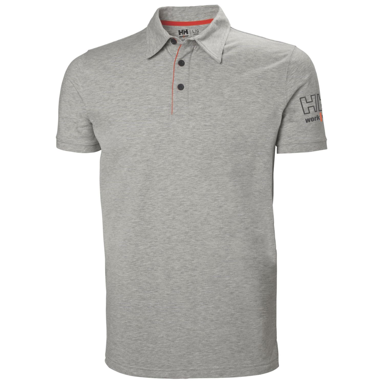 Helly Hansen Kensington Polo Shirt Grey Large 42.5" Chest (226XT)