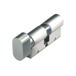 Cisa 2 Star 10-Pin Astral S Series 10-Pin Euro Cylinder & Thumbturn 45-45 (90mm) Nickel-Plated