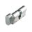 Cisa 2 Star 10-Pin Astral S Series 10-Pin Euro Cylinder & Thumbturn 45-45 (90mm) Nickel-Plated