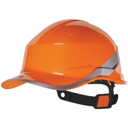 Delta Plus Diamond V Premium Push-Button Safety Helmet Orange