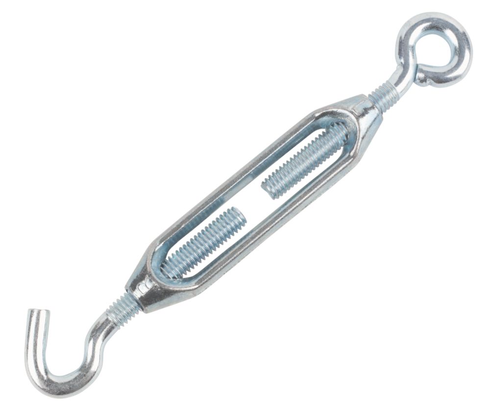 Hardware Solutions ZincPlated Turnbuckle Hook 8mm Screwfix