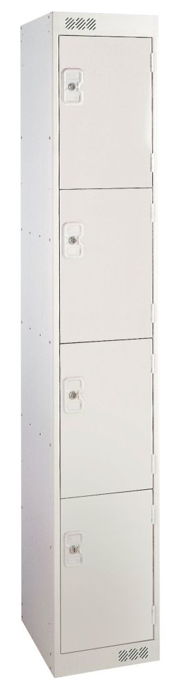 M12514GUGU00 Security Locker 4 Door Grey | Lockers | Screwfix.com