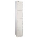 LinkLockers 4-Door Security Locker 1800mm x 300mm Grey
