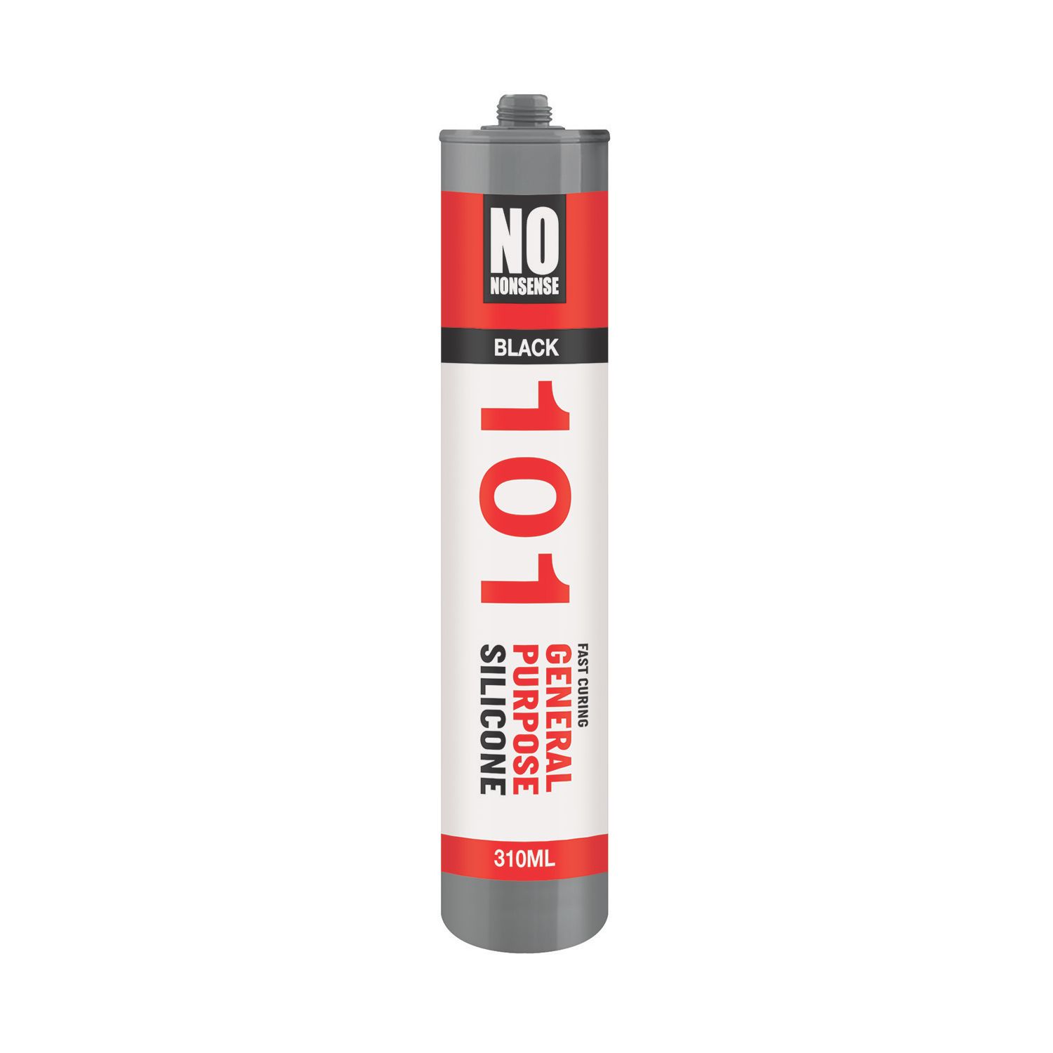 No Nonsense 101 General Purpose Silicone Sealant Black 310ml (2279H)