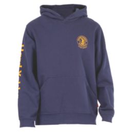 Hard Yakka Heritage Hooded Sweatshirt Navy Small 29" Chest