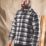 Scruffs Worker  Padded Check Shacket Black / White / Grey X Small 33-35" Chest