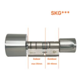 Bold SX-33  Smart Euro Cylinder Replacement Lock Stainless Steel