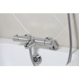 Bristan Artisan Exposed Dual Outlet Thermostatic Chrome-Plated Shower Mixer With Diverter