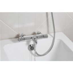 Bristan Artisan Exposed Dual Outlet Thermostatic Chrome-Plated Shower Mixer With Diverter