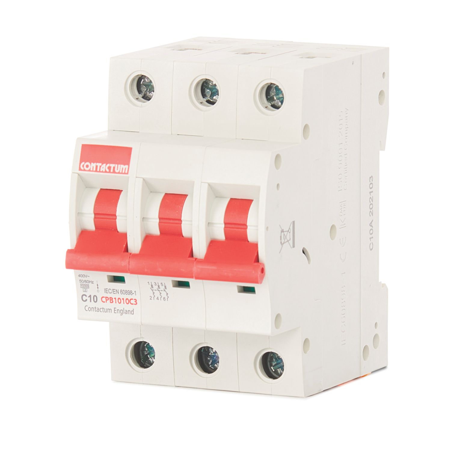 Contactum Defender 10A TP C Curve 3-Phase MCB (227HA)