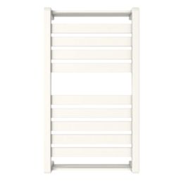 GoodHome Salisbury Vertical Water Towel Warmer 700mm x 400mm White 1174BTU