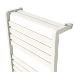 GoodHome Salisbury Vertical Water Towel Warmer 700mm x 400mm White 1174BTU