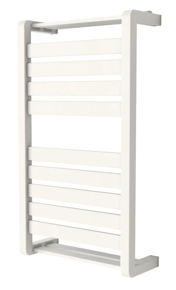 GoodHome 700mm x 400mm 1174BTU White Flat  Towel Radiator