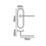 Smith & Locke Crane Fire Rated WC Door Handles Pair Polished Chrome
