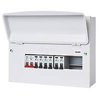 MK Sentry  12-Module 6-Way Populated  Main Switch Consumer Unit