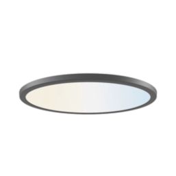 Calex Halo RGB & White LED Smart Ceiling Light Black 25W 1900lm