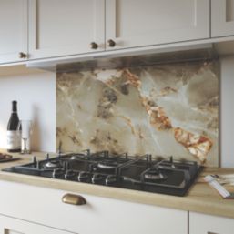 Wilsonart Aurora Gold Splashback 800mm x 900mm x 4mm