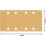 Bosch Expert C470  60 Grit 8-Hole Punched Multi-Material Sanding Sheets 93mm x 186mm 10 Pack