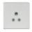 Knightsbridge SF5ABCG 5A 1-Gang Unswitched Socket Brushed Chrome with Colour-Matched Inserts