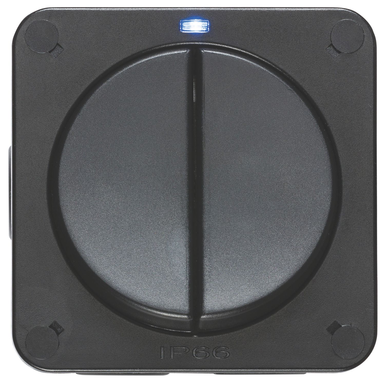 Knightsbridge IP66 20AX 2-Gang 2-Way Weatherproof Outdoor Switch with LED (227VF)