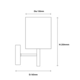 Quay Design Sophia Wall Uplight Antique Brass