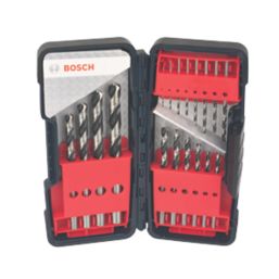 Bosch PointTeQ Straight Shank Metal Drill Bit Set 18 Pieces Screwfix