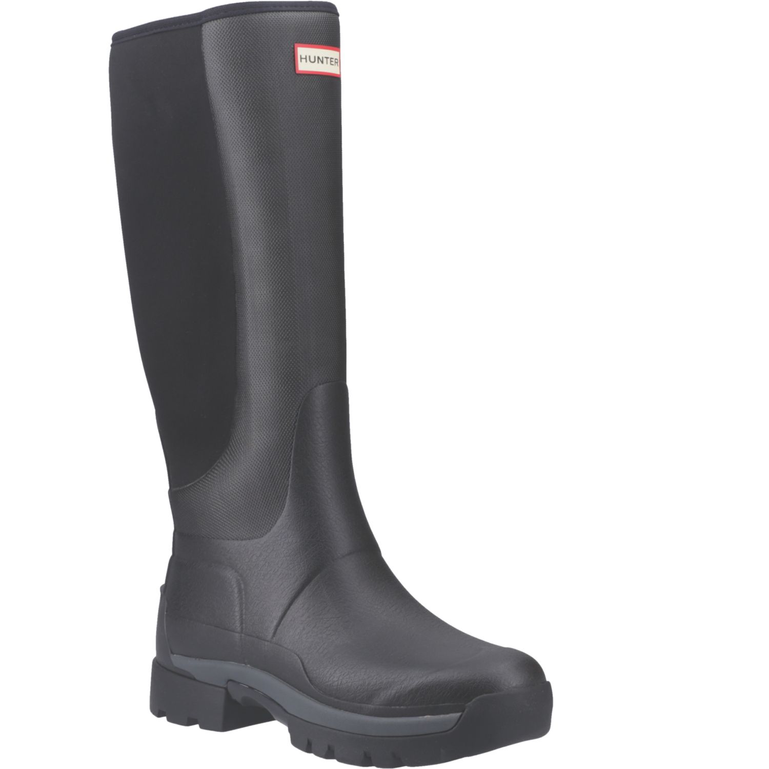 Hunter Balmoral Hybrid Tall Size 9 Black Non Safety Wellies (227XW)