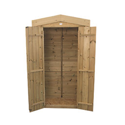 Forest  3' 6" x 1' 6" (Nominal) Apex Shiplap Timber Garden Store