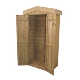 Forest  3' x 1' 6" (Nominal) Apex Shiplap Timber Garden Store