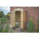 Forest  3' x 1' 6" (Nominal) Apex Shiplap Timber Garden Store