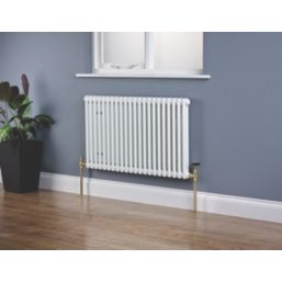 Arroll UK-28 15mm x 1/2" Antique Brass Angled Traditional Thermostatic Radiator Valve & Lockshield